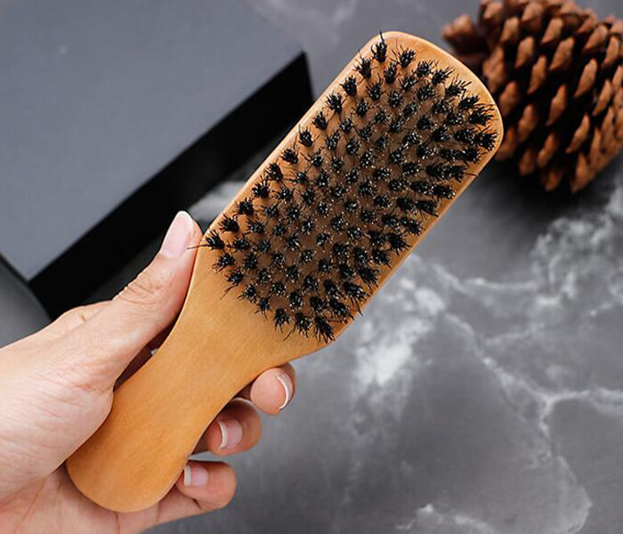 hot sale custom logo shaving brush wooden beard brush beard care brush for men