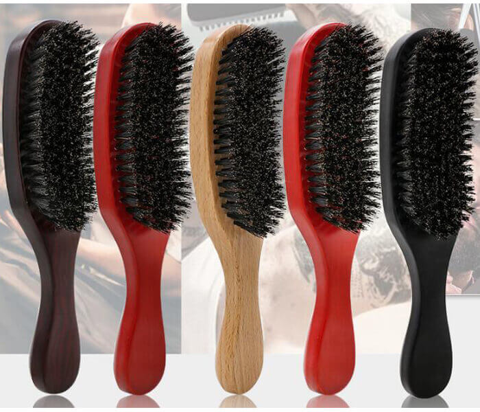 Hot selling custom logo high quality wooden hair beard comb shaving hair brush