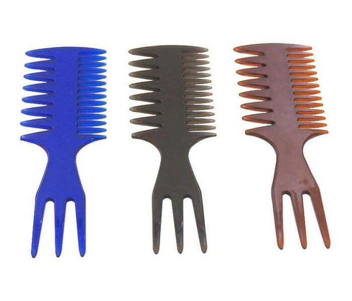 wholesale Gentleman Professional Styling Salon Hair Pick Comb Smooth Wide Tooth Fork Comb For Men