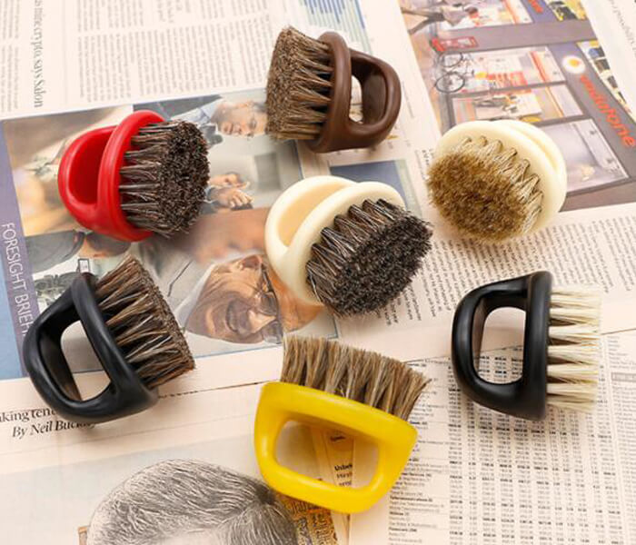 Ring broken hair brush beard care set beard styling comb plastic comb bristle brush denier brush beard brush