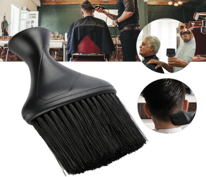 factory direct printing fiber hair brush salon haircut brush hair cutting neck duster brush