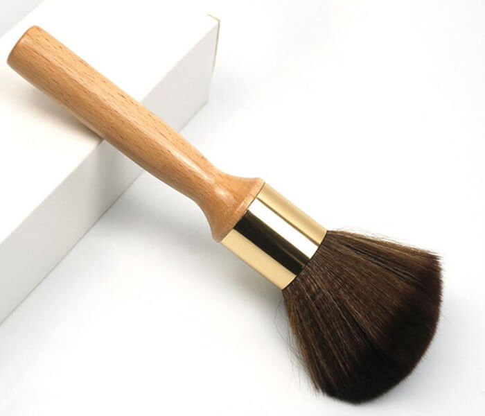 Haircut Large Broken Hair Sweep Fiber Brush Solid Wood Long Handle Beech Wood Brush Makeup Tool Cleaning Duster Brush neck duster