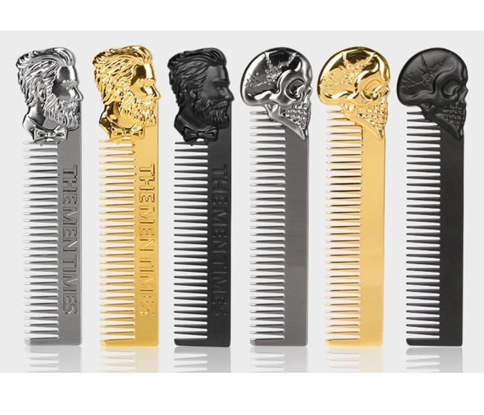 high quality metal comb beard bombs for barber shop hairdressing combs barber tool