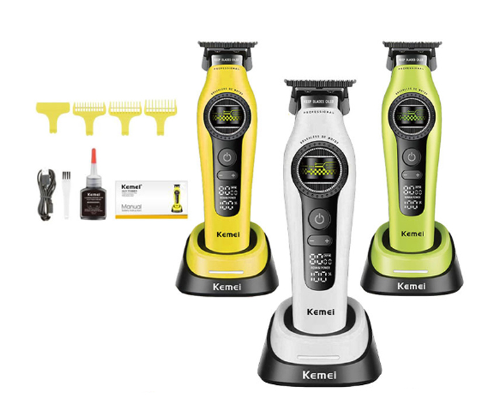 Kemei brushless electric hair trimmer silent oil head trimmer external rotor electric hair clipper KM-1595