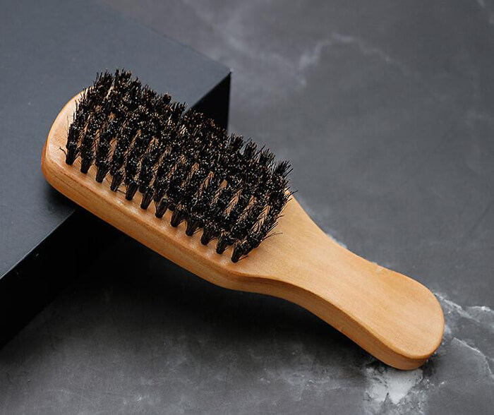 hot sale custom logo shaving brush wooden beard brush beard care brush