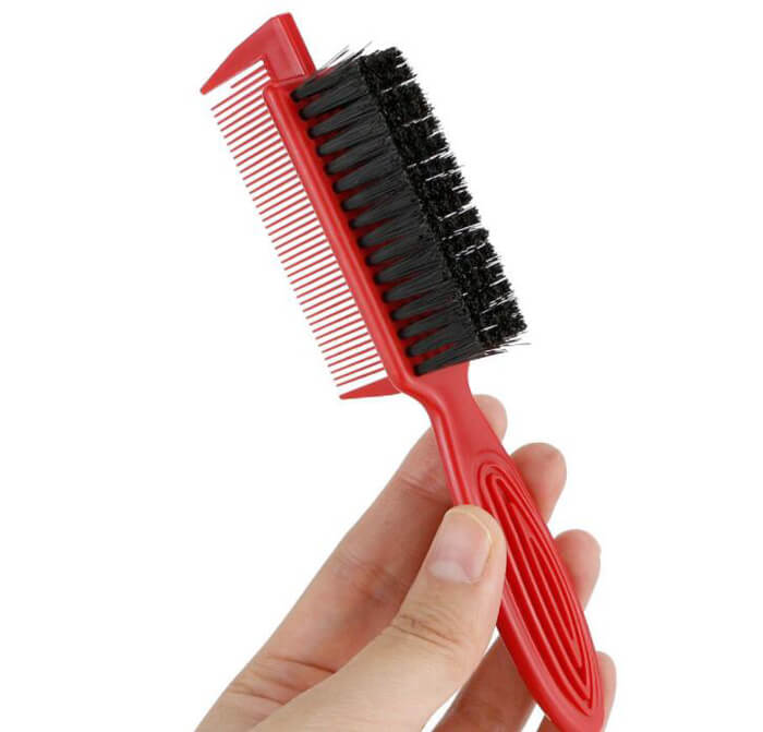 Hair Brush Combination Comb Black Bristles Brush Double Combination